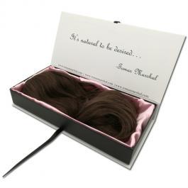 Book Shape Hair Gift Box with Ribbon Closure