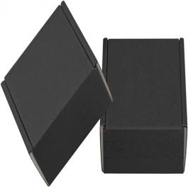 Black Printing Mailer Box with Zipper Design