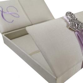 Luxury Cloth Wrapping Wedding Box