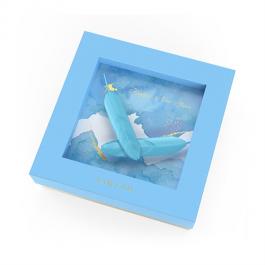 Custom Logo Square Gift Box with Window