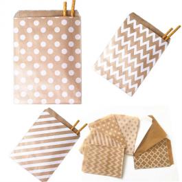 White Dot Printing Envelope Paper Bags