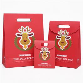 Red Christmas Gift Paper Bags