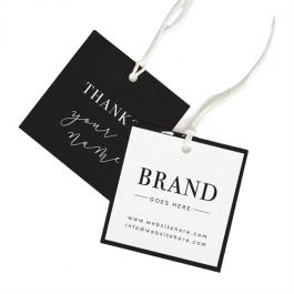 Brand Custom Printed Paper Hang Tags with String