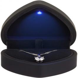 Luxury Heart Shape Design Necklace Gift Box with Led Light