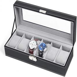 Custom PU Leather Rigid Display Gift Box for Watch Packaging 