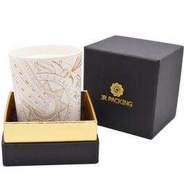 Custom Logo Black Cardboard Gift Box for Candle Packing