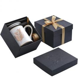  Black Cardboard Lid and Base Mug Gift Box  
