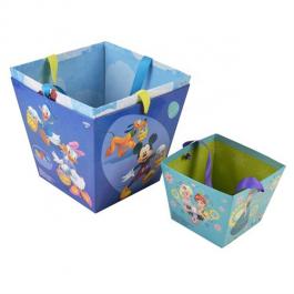 Custom Printed Special Design Toy Gift Box with Ribbon Handle