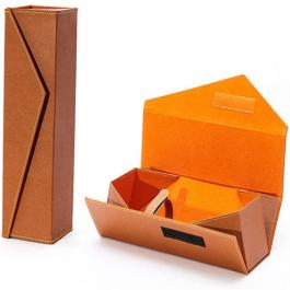 Luxury Custom Envelope Shape Folded Wine Gift Box 