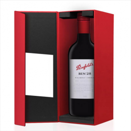 Custom Red Rigid Wine Cardboard Gift Box  