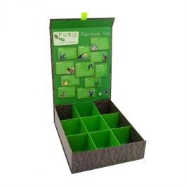 Luxury Custom Cardboard FoldableTea Gift Box with Insert 