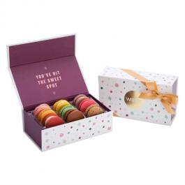 Logo Custom Macaron Magnet Rigid Paper Gift Box 