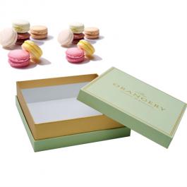 Logo Custom Macaron Lid Paper Gift Box  