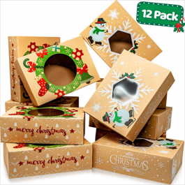 Kraft Paper Printing Paper Boxes for Christmas Gifts Packaging 
