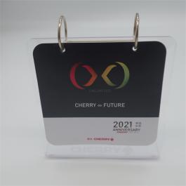 Luxury Acrylic Design Calendar with Ring Binder 