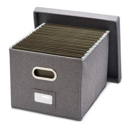Luxury Custom Document Storage Box with Metal Handle