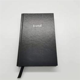 Black PU Cover Custom Printing Notebook with Logo