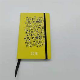 Small Custom Printing Notebook with Rubber Band and Ribbon