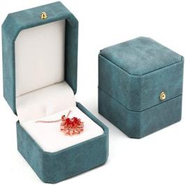Custom Velvet Rigid Necklace Gift Box 